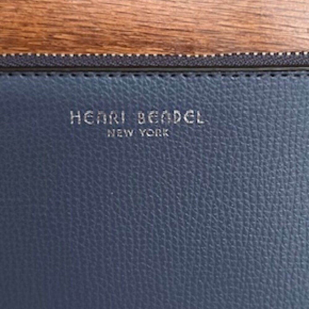 Henri Bendel Mini Leather Zip Coin Wallet - Picture 5 of 11